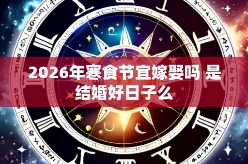 2026年寒食节宜嫁娶吗 是结婚好日子么