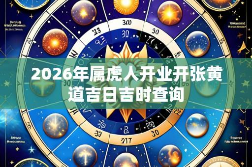2026年属虎人开业开张黄道吉日吉时查询