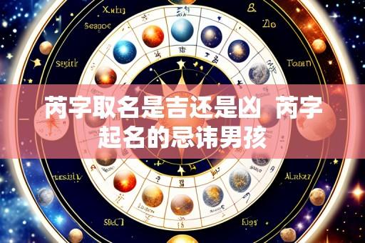 芮字取名是吉还是凶  芮字起名的忌讳男孩