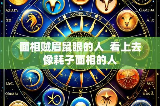 面相贼眉鼠眼的人 看上去像耗子面相的人