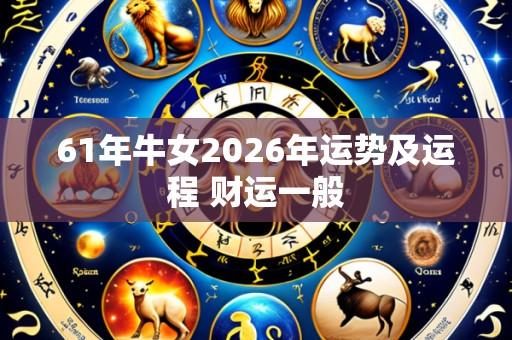 61年牛女2026年运势及运程 财运一般