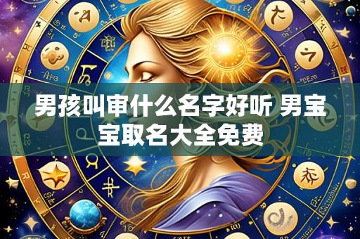 男孩叫审什么名字好听 男宝宝取名大全免费
