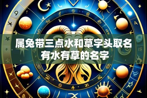 属兔带三点水和草字头取名 有水有草的名字