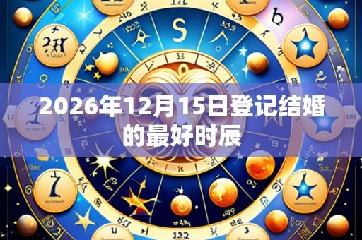 2026年12月15日登记结婚的最好时辰