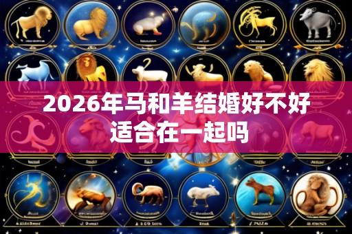 2026年马和羊结婚好不好 适合在一起吗