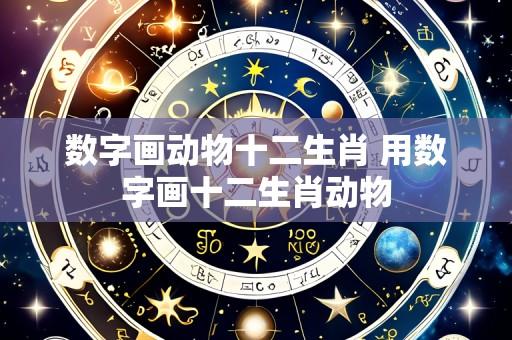 数字画动物十二生肖 用数字画十二生肖动物