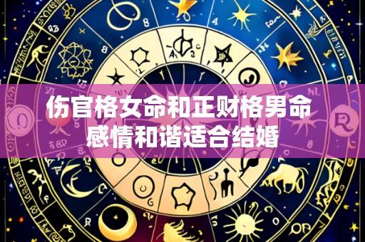 伤官格女命和正财格男命 感情和谐适合结婚