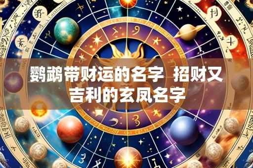 鹦鹉带财运的名字  招财又吉利的玄凤名字