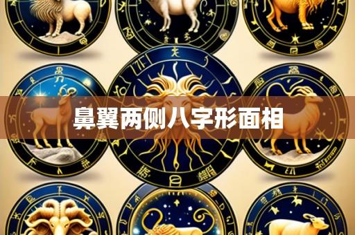鼻翼两侧八字形面相
