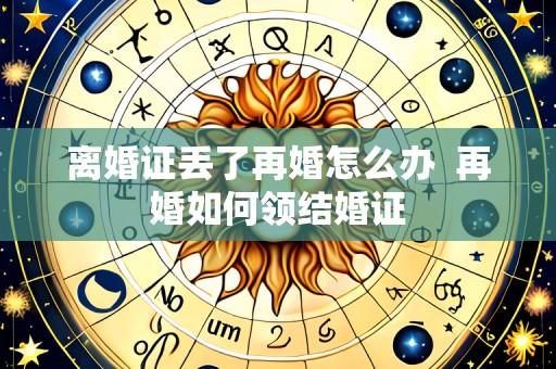 离婚证丢了再婚怎么办 再婚如何领结婚证