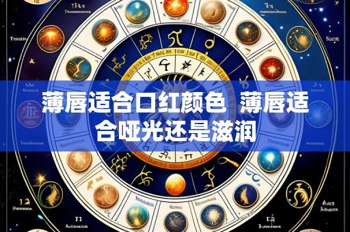 薄唇适合口红颜色 薄唇适合哑光还是滋润