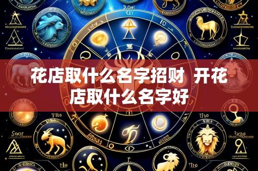 花店取什么名字招财  开花店取什么名字好