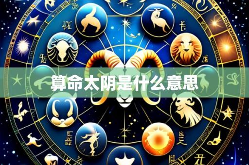 算命太阴是什么意思
