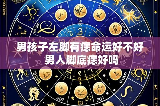 男孩子左脚有痣命运好不好 男人脚底痣好吗