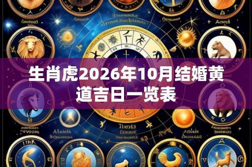 生肖虎2026年10月结婚黄道吉日一览表