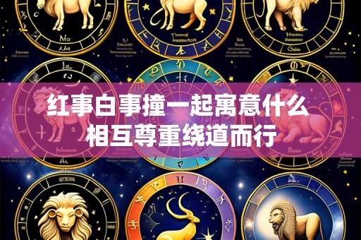 红事白事撞一起寓意什么 相互尊重绕道而行