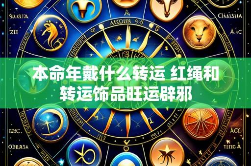 本命年戴什么转运 红绳和转运饰品旺运辟邪