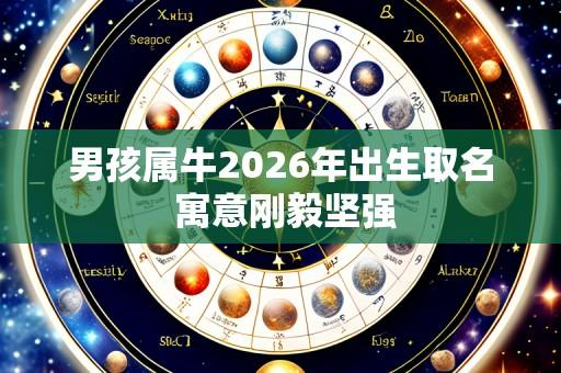 男孩属牛2026年出生取名 寓意刚毅坚强