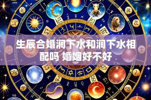 生辰合婚涧下水和涧下水相配吗 婚姻好不好