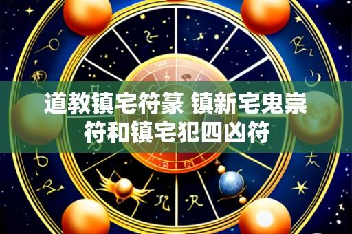 道教镇宅符篆 镇新宅鬼崇符和镇宅犯四凶符