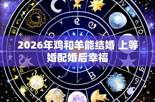 2026年鸡和羊能结婚 上等婚配婚后幸福
