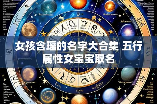 女孩含瑶的名字大合集 五行属性女宝宝取名