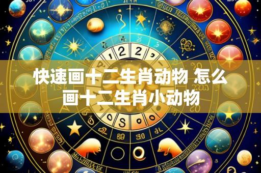 快速画十二生肖动物 怎么画十二生肖小动物