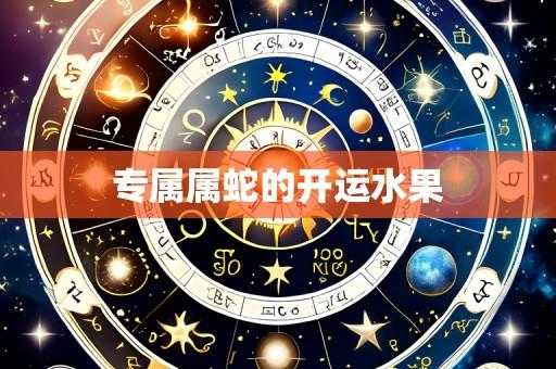 专属属蛇的开运水果