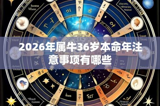 2026年属牛36岁本命年注意事项有哪些
