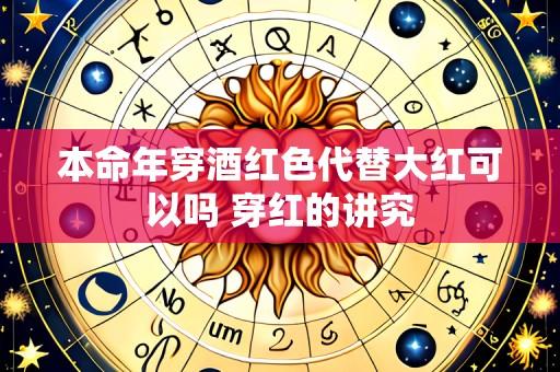 本命年穿酒红色代替大红可以吗 穿红的讲究