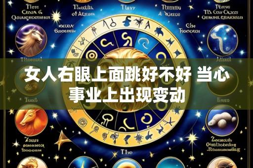 女人右眼上面跳好不好 当心事业上出现变动