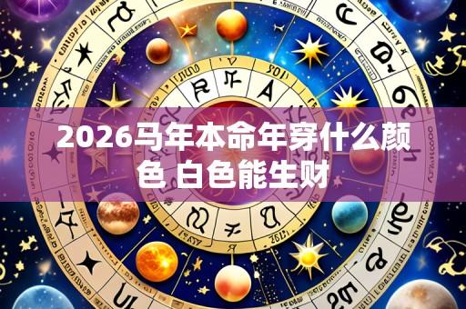2026马年本命年穿什么颜色 白色能生财