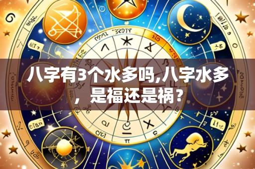 八字有3个水多吗,八字水多，是福还是祸？