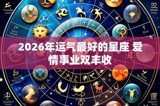 2026年运气最好的星座 爱情事业双丰收