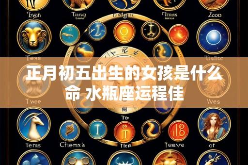 正月初五出生的女孩是什么命 水瓶座运程佳