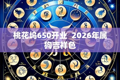 桃花坞650开业  2026年属狗吉祥色