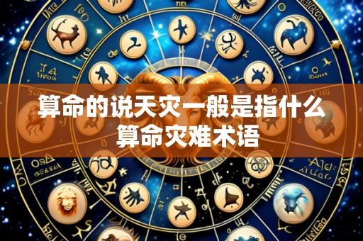 算命的说天灾一般是指什么 算命灾难术语