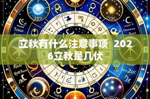 立秋有什么注意事项 2026立秋是几伏
