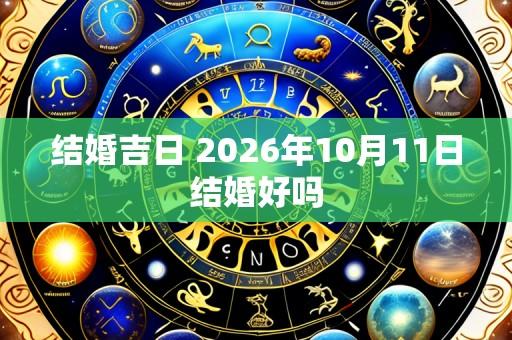 结婚吉日 2026年10月11日结婚好吗