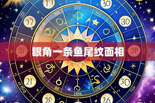 眼角一条鱼尾纹面相
