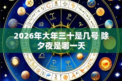 2026年大年三十是几号 除夕夜是哪一天