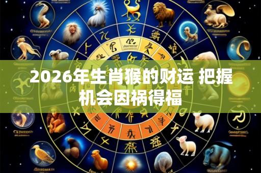 2026年生肖猴的财运 把握机会因祸得福