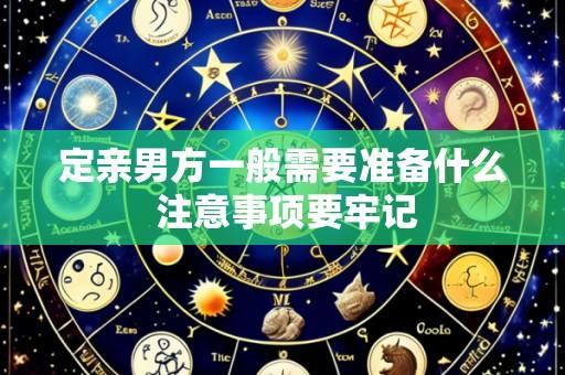 定亲男方一般需要准备什么 注意事项要牢记