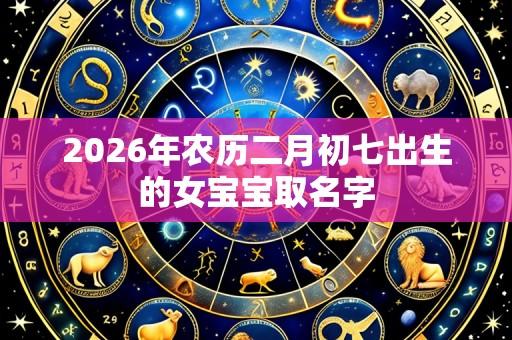 2026年农历二月初七出生的女宝宝取名字