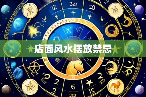 店面风水摆放禁忌