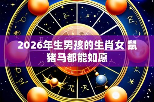 2026年生男孩的生肖女 鼠猪马都能如愿