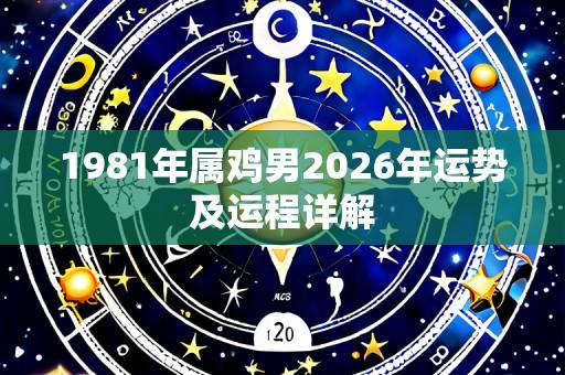 1981年属鸡男2026年运势及运程详解