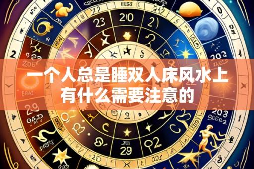 一个人总是睡双人床风水上有什么需要注意的