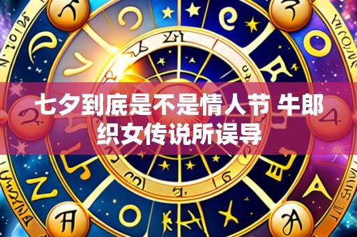 七夕到底是不是情人节 牛郎织女传说所误导