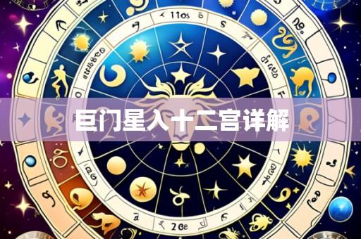 巨门星入十二宫详解